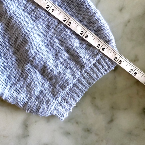 J Jill Blue Slub Knit Crewneck Sweater Large Petite Coastal Grandma Quiet Luxury - Picture 9 of 9